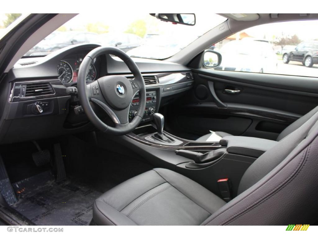 Black Dakota Leather Interior 2011 BMW 3 Series 328i xDrive Coupe Photo #49022951