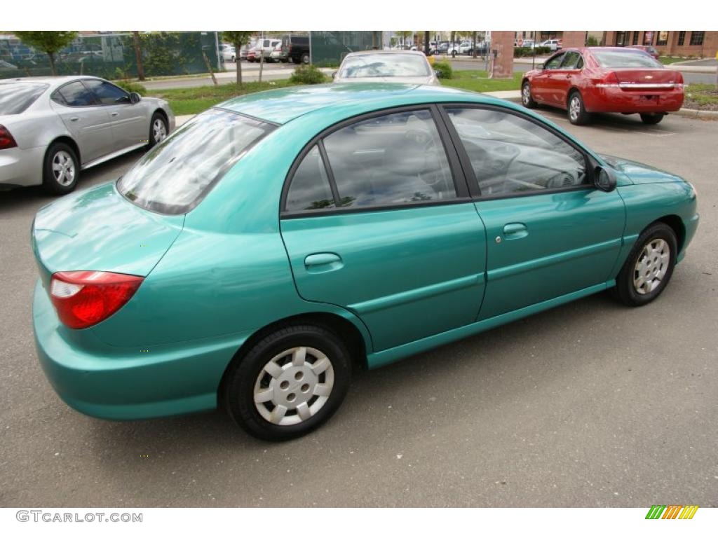 2001 Rio Sedan - Emerald Green / Beige photo #4