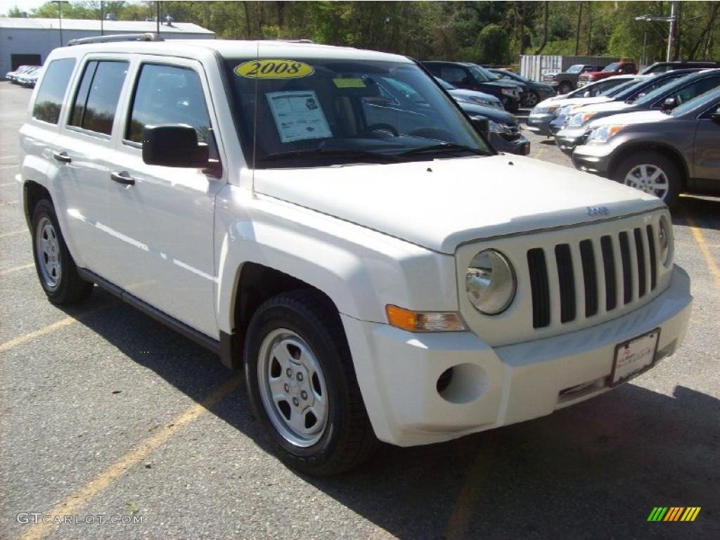 2008 Patriot Sport 4x4 - Stone White Clearcoat / Dark Slate Gray photo #1