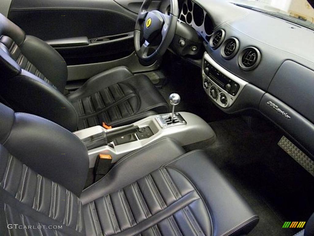 Blu Scuro (Dark Blue) Interior 2003 Ferrari 360 Spider Photo #49023539
