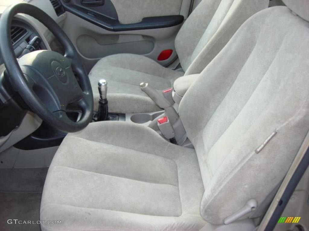 2002 Elantra GLS Sedan - Champagne Beige / Gray photo #8