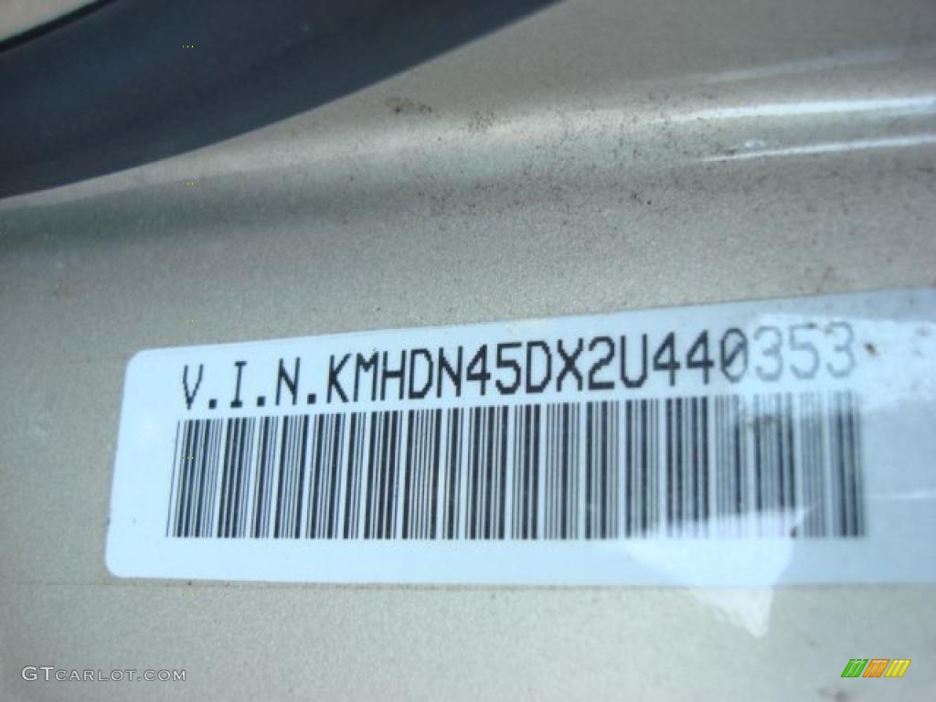 2002 Elantra GLS Sedan - Champagne Beige / Gray photo #13