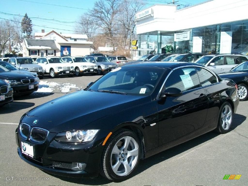 2008 3 Series 328i Convertible - Jet Black / Black photo #1