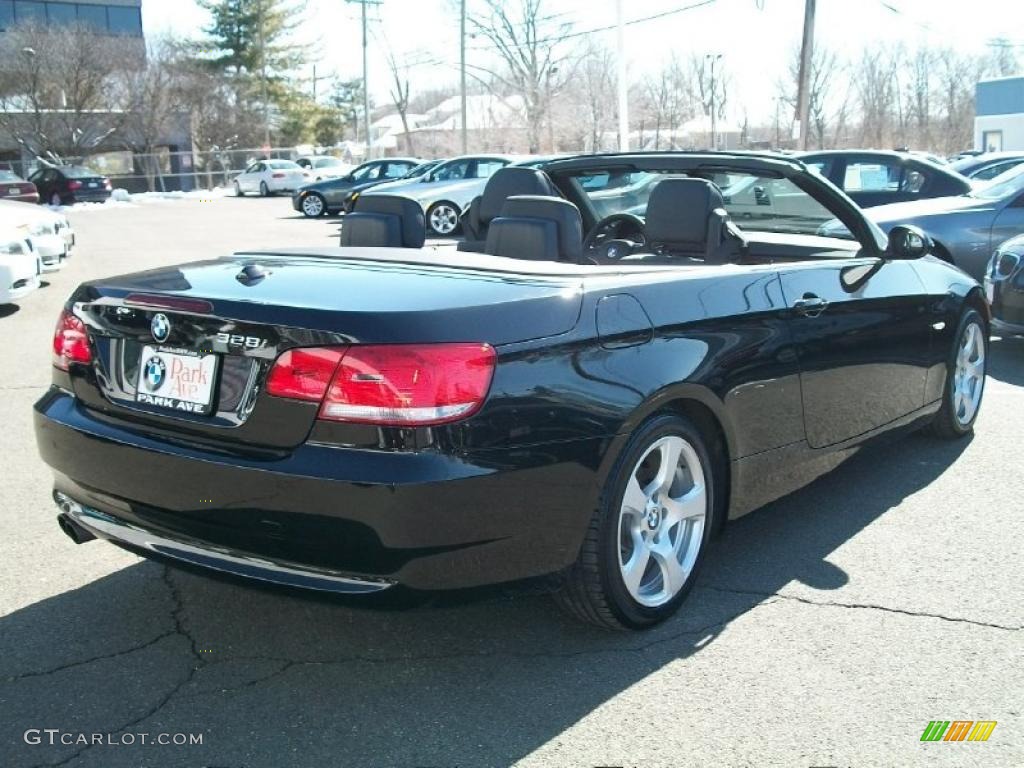 2008 3 Series 328i Convertible - Jet Black / Black photo #5