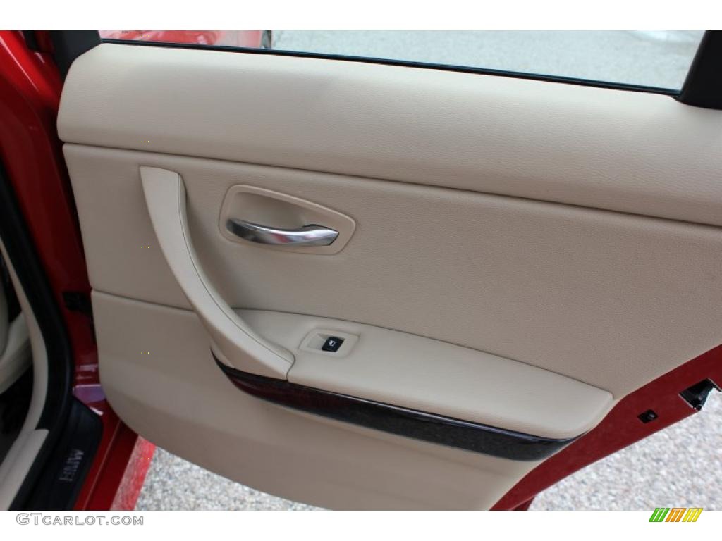 2008 3 Series 328i Sedan - Crimson Red / Beige photo #14