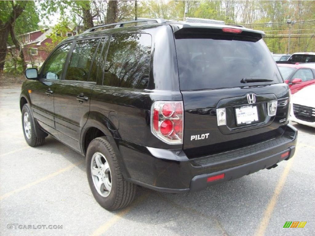 2007 Pilot EX 4WD - Formal Black / Gray photo #2