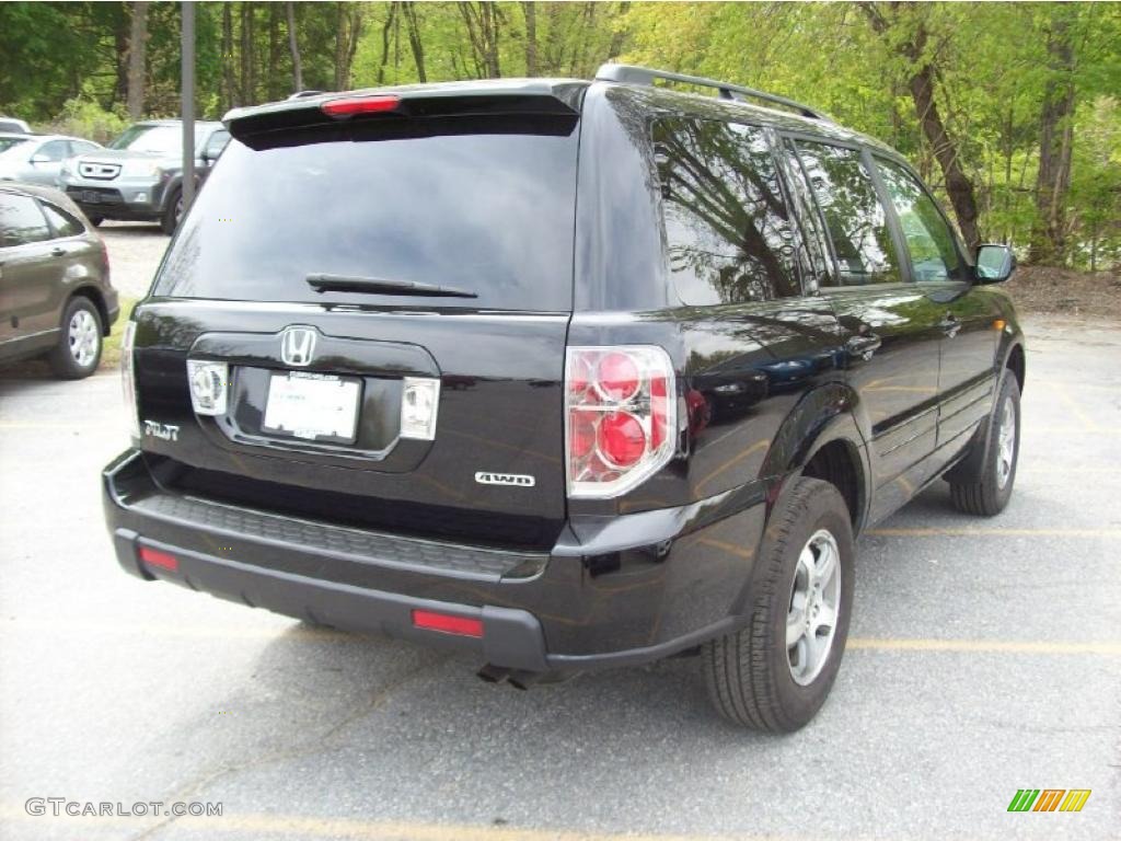 2007 Pilot EX 4WD - Formal Black / Gray photo #26