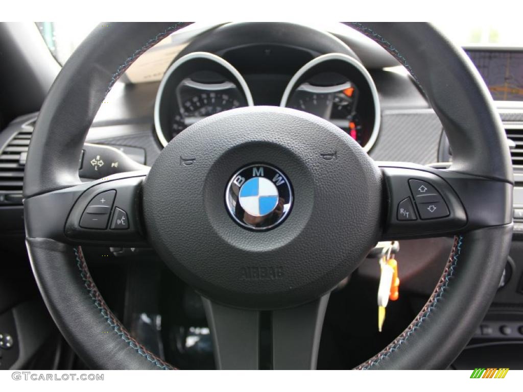 2008 BMW M Roadster Black Steering Wheel Photo #49026264