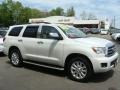 Super White - Sequoia Platinum 4WD Photo No. 1