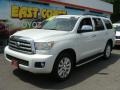 Super White - Sequoia Platinum 4WD Photo No. 3