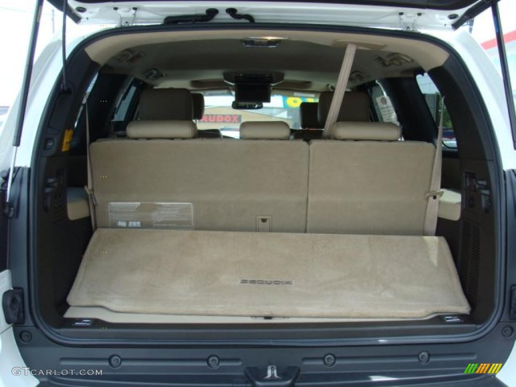 2008 Sequoia Platinum 4WD - Super White / Sand Beige photo #13