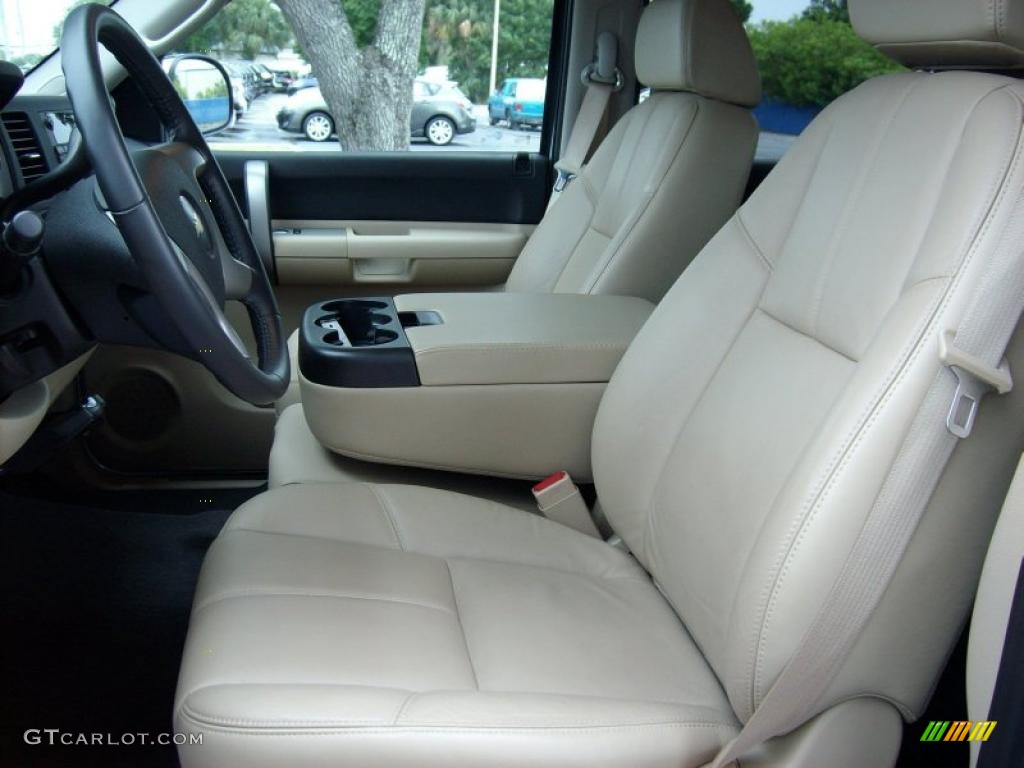 Light Cashmere Interior 2009 Chevrolet Silverado 1500 LT Crew Cab Photo #49027611