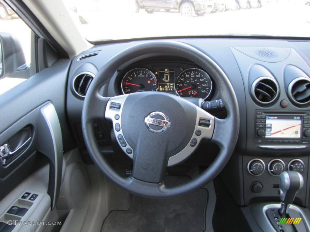 2011 Rogue SV - Silver Ice Metallic / Gray photo #14
