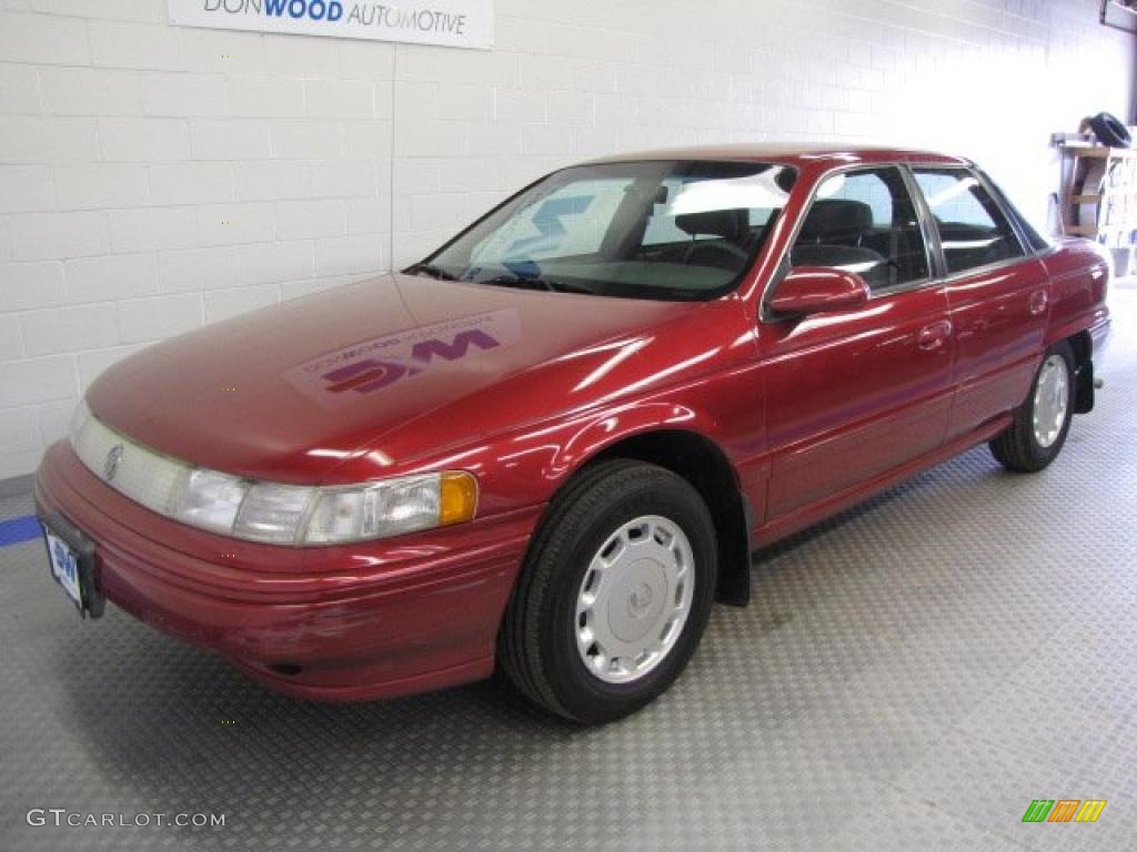 1994 Sable GS Sedan - Electric Red Metallic / Grey photo #2
