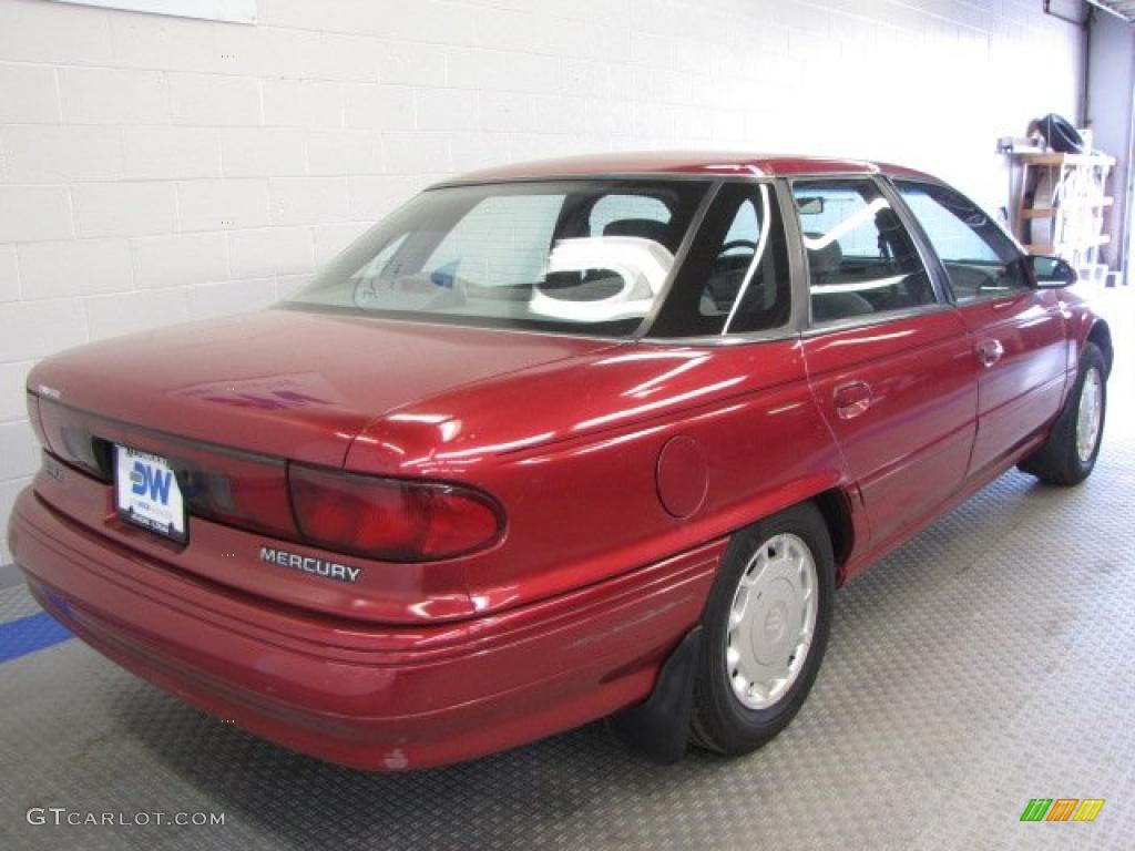 1994 Sable GS Sedan - Electric Red Metallic / Grey photo #4