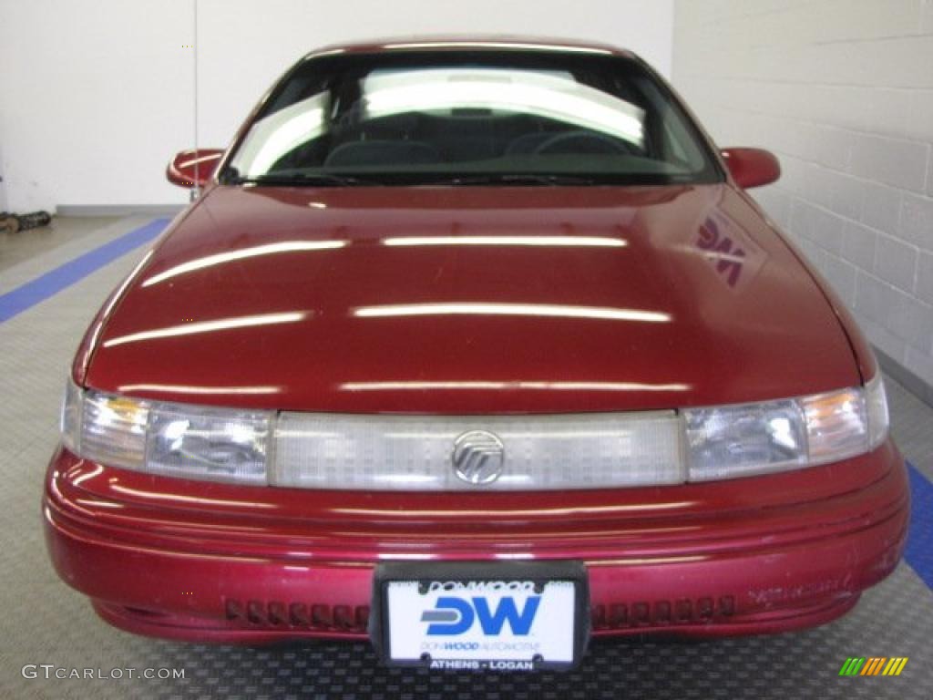 1994 Sable GS Sedan - Electric Red Metallic / Grey photo #7
