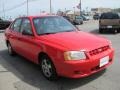 2002 Retro Red Hyundai Accent GL Sedan  photo #16