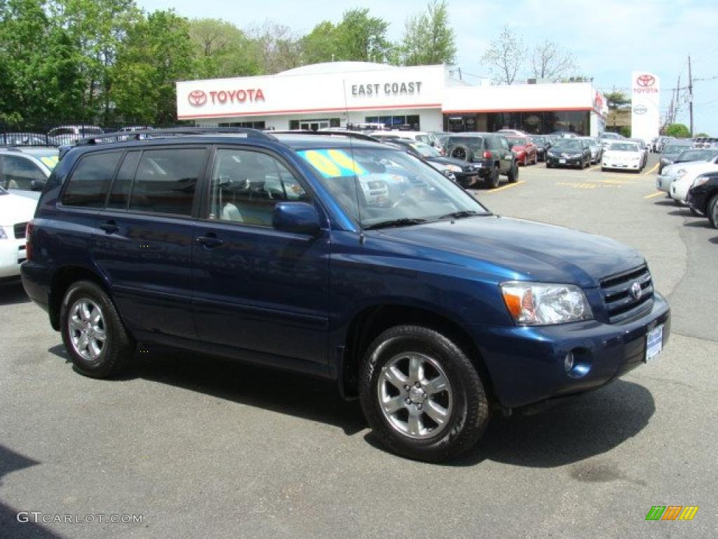 2004 Highlander V6 - Indigo Ink Pearl / Ash photo #1