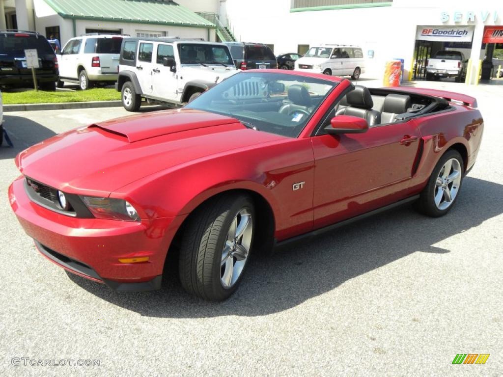 Torch Red 2010 Ford Mustang GT Premium Convertible Exterior Photo #49028685