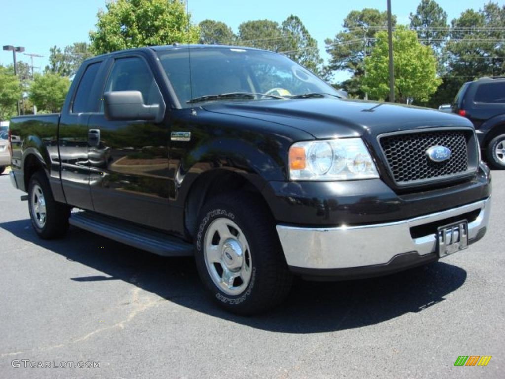 2006 F150 XLT SuperCab - Black / Tan photo #7