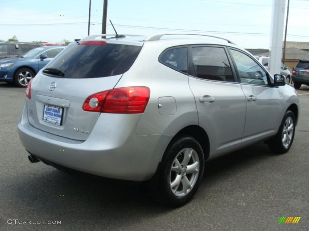 2008 Rogue SL AWD - Silver Ice Metallic / Black/Red photo #4