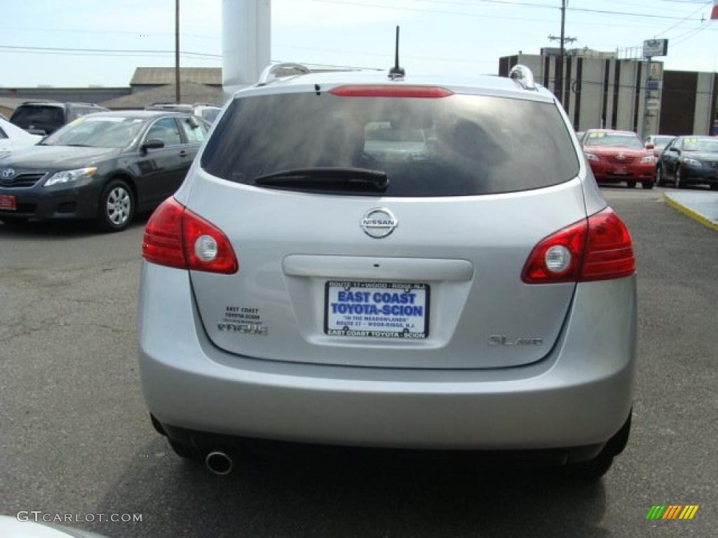 2008 Rogue SL AWD - Silver Ice Metallic / Black/Red photo #5