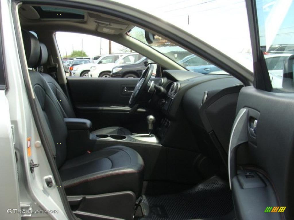 2008 Rogue SL AWD - Silver Ice Metallic / Black/Red photo #8