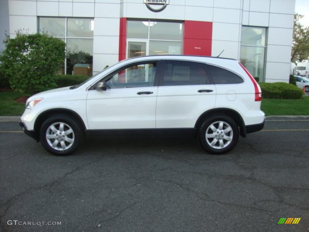 2009 CR-V EX 4WD - Taffeta White / Gray photo #2
