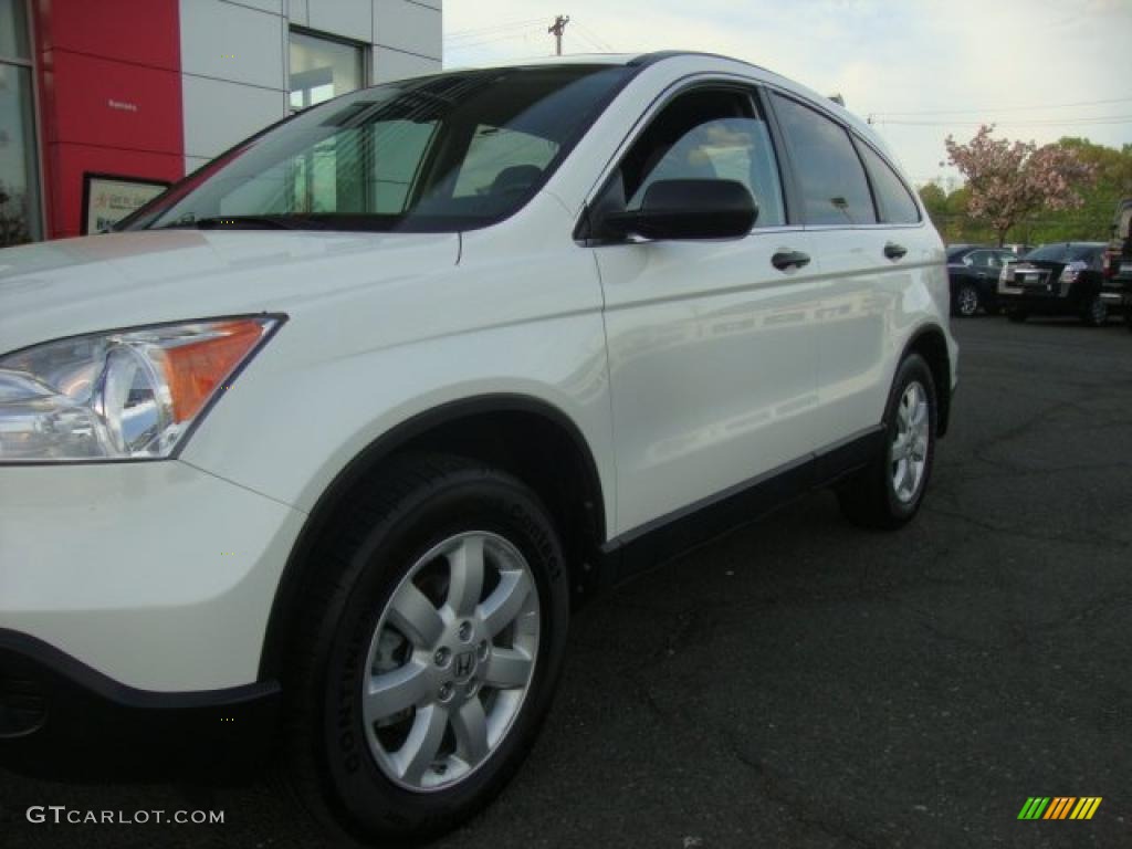 2009 CR-V EX 4WD - Taffeta White / Gray photo #4