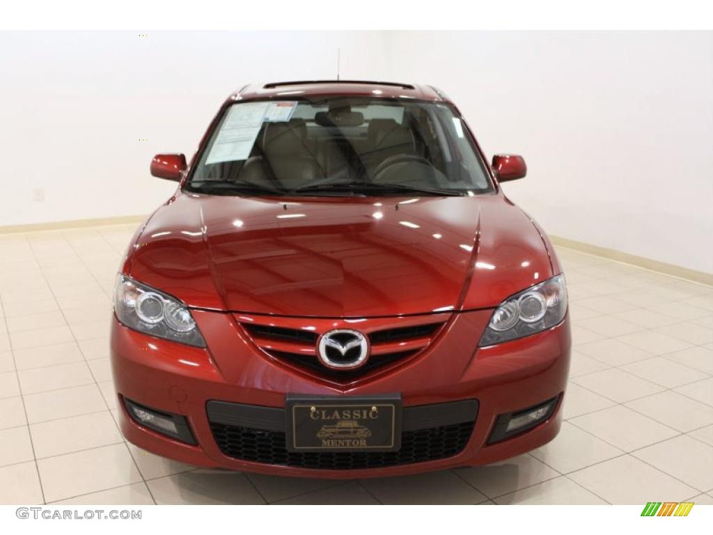 2008 MAZDA3 s Grand Touring Sedan - Copper Red Mica / Black photo #2