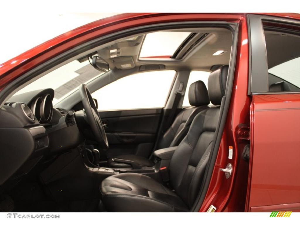 2008 MAZDA3 s Grand Touring Sedan - Copper Red Mica / Black photo #7