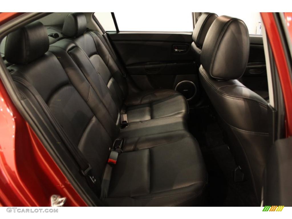 Black Interior 2008 Mazda MAZDA3 s Grand Touring Sedan Photo #49030119