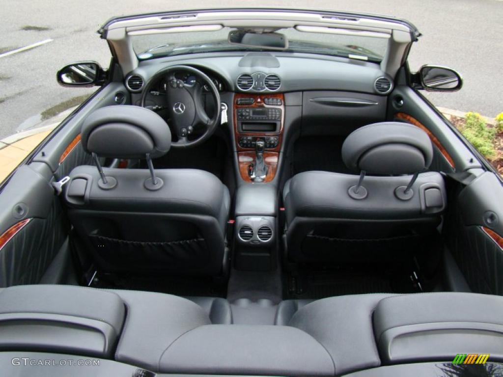 Charcoal Interior 2004 Mercedes-Benz CLK 320 Cabriolet Photo #49030314
