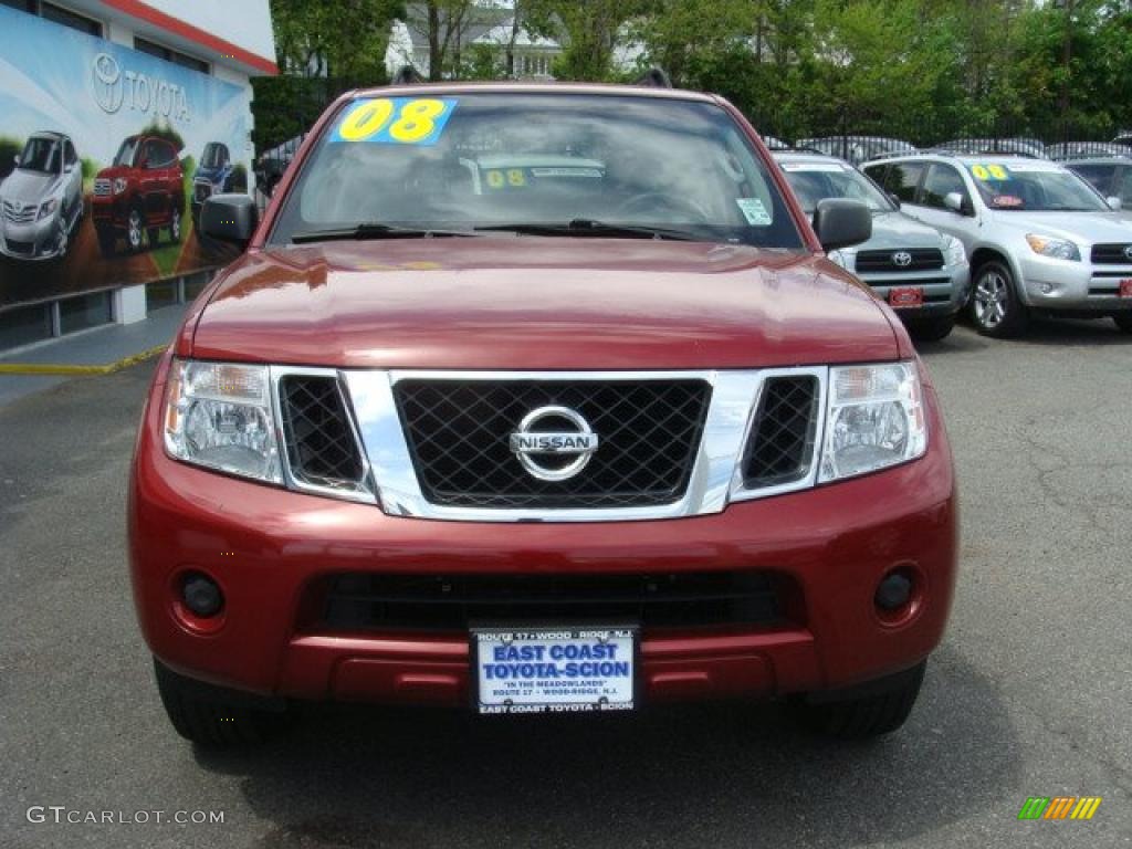 2008 Pathfinder S 4x4 - Red Brawn / Graphite photo #2