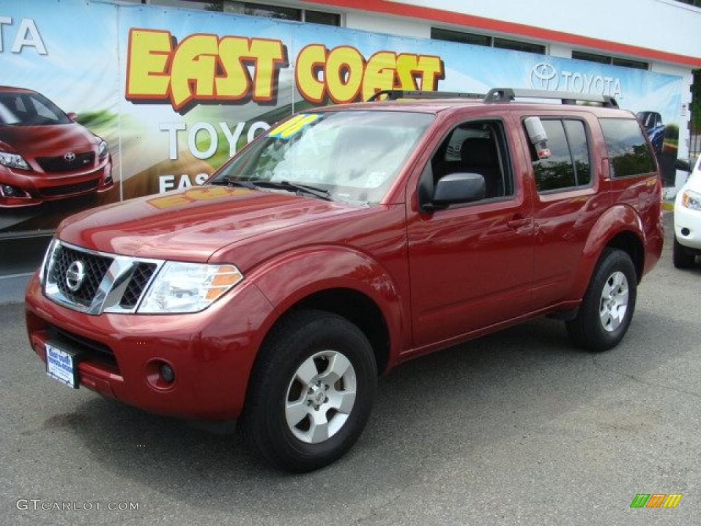 2008 Pathfinder S 4x4 - Red Brawn / Graphite photo #3