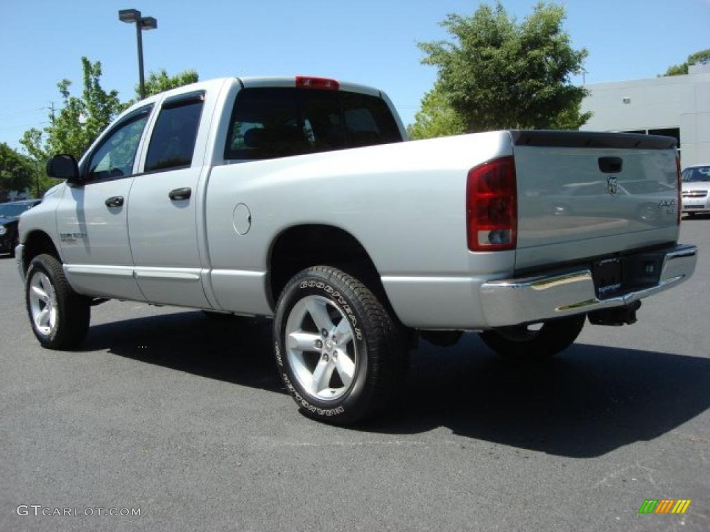 2006 Ram 1500 Big Horn Edition Quad Cab 4x4 - Bright Silver Metallic / Medium Slate Gray photo #4