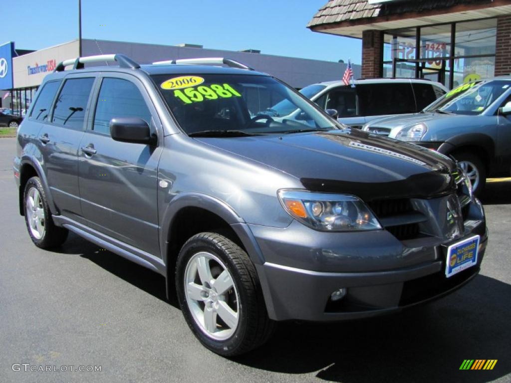 2006 Outlander Limited 4WD - Graphite Gray Pearl / Charcoal photo #22