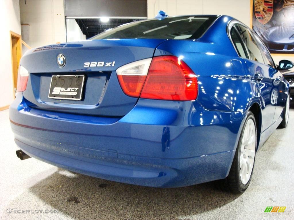 2007 3 Series 328xi Sedan - Montego Blue Metallic / Grey photo #5