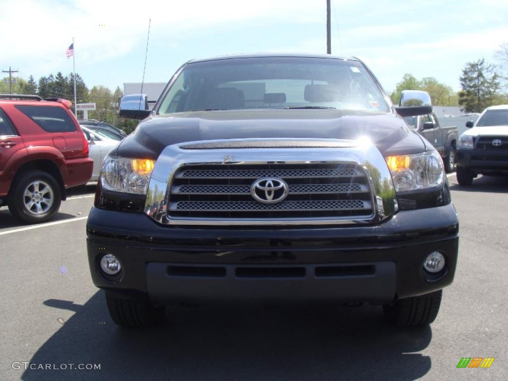 2008 Tundra Limited CrewMax 4x4 - Black / Graphite Gray photo #2