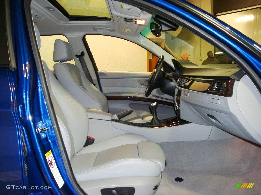 2007 3 Series 328xi Sedan - Montego Blue Metallic / Grey photo #24