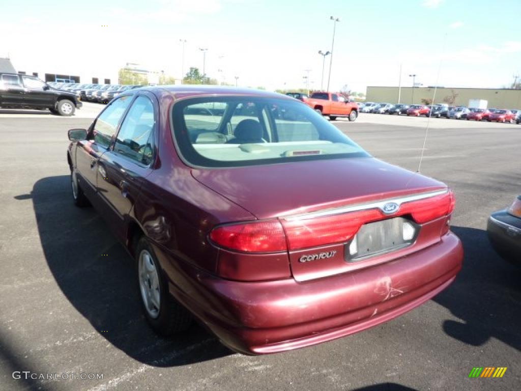 1999 Contour LX - Cabernet Red Metallic / Graystone photo #4