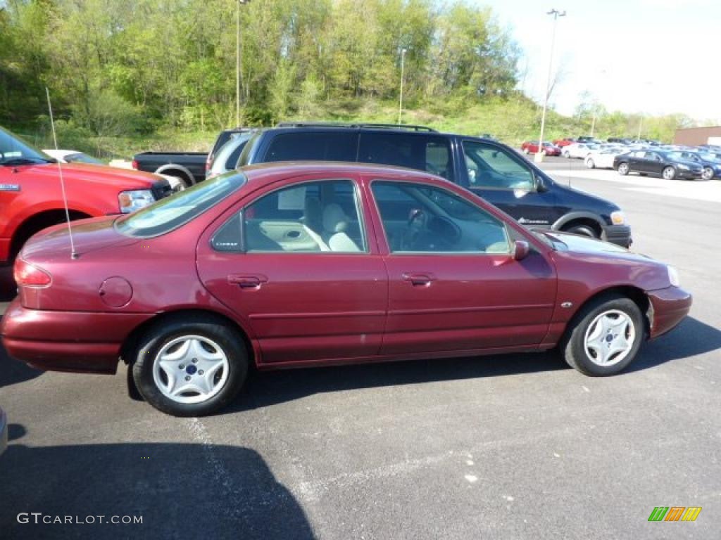 1999 Contour LX - Cabernet Red Metallic / Graystone photo #6