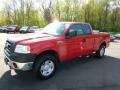 2007 Bright Red Ford F150 XL SuperCab 4x4  photo #3