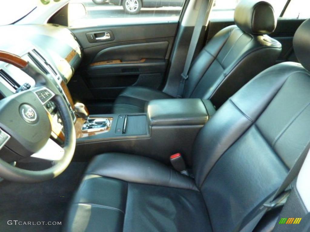 Ebony Interior 2008 Cadillac STS 4 V6 AWD Photo #49035912