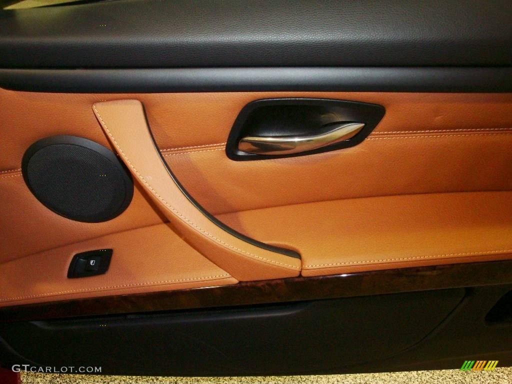 2007 3 Series 328xi Coupe - Crimson Red / Saddle Brown/Black photo #25