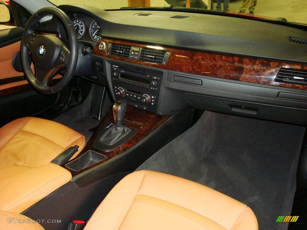 2007 3 Series 328xi Coupe - Crimson Red / Saddle Brown/Black photo #27