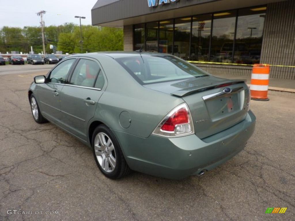 2008 Fusion SEL V6 AWD - Moss Green Metallic / Medium Light Stone photo #2