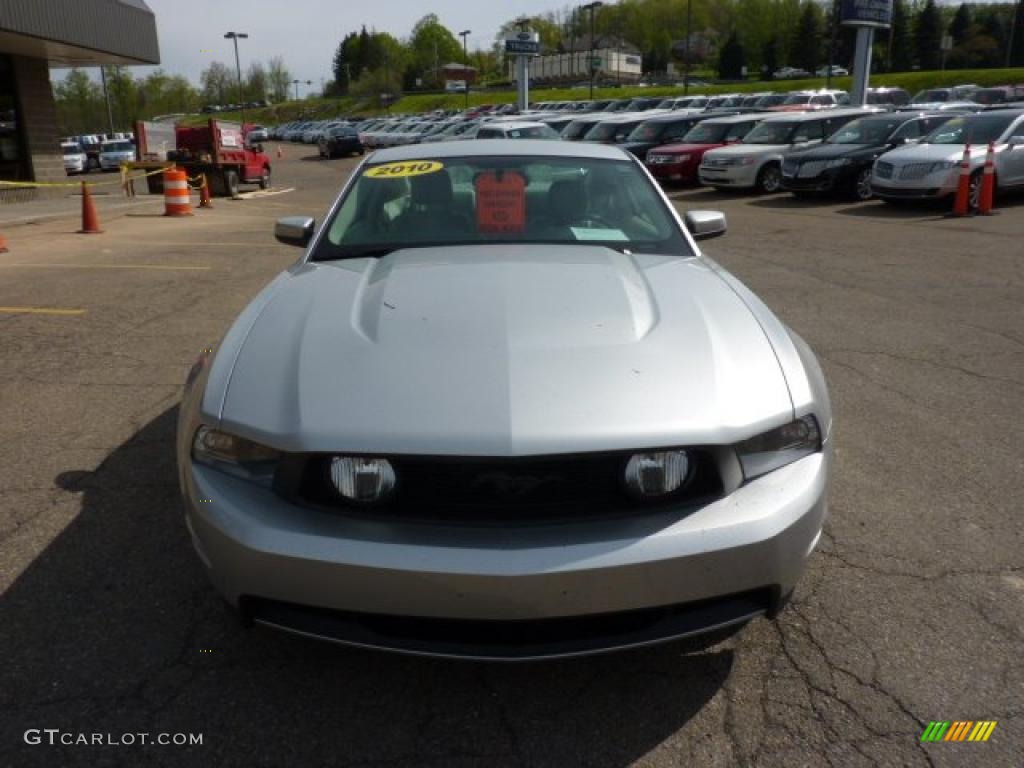 2010 Mustang GT Premium Coupe - Brilliant Silver Metallic / Stone photo #7