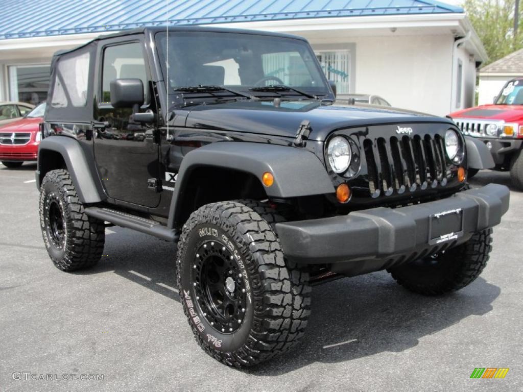 Black 2008 Jeep Wrangler X 4x4 Exterior Photo #49039470