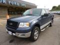 2005 Medium Wedgewood Blue Metallic Ford F150 XLT SuperCrew 4x4  photo #8